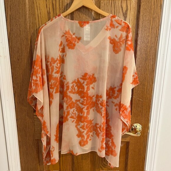 NWOT Chico’s Embellished Poncho Style Tunic Top - Picture 5 of 5